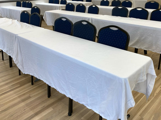 WHITE TABLECLOTHS - Perfect for 6 Foot Lifetime Table!! ONLY $2 - Compare at $8-$12